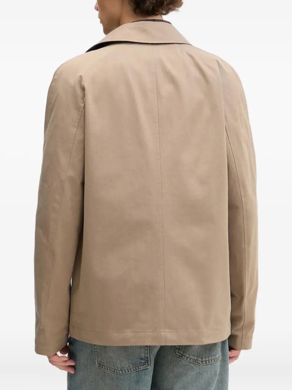 PS Paul Smith zip-detail flap-pocket jacket Beige