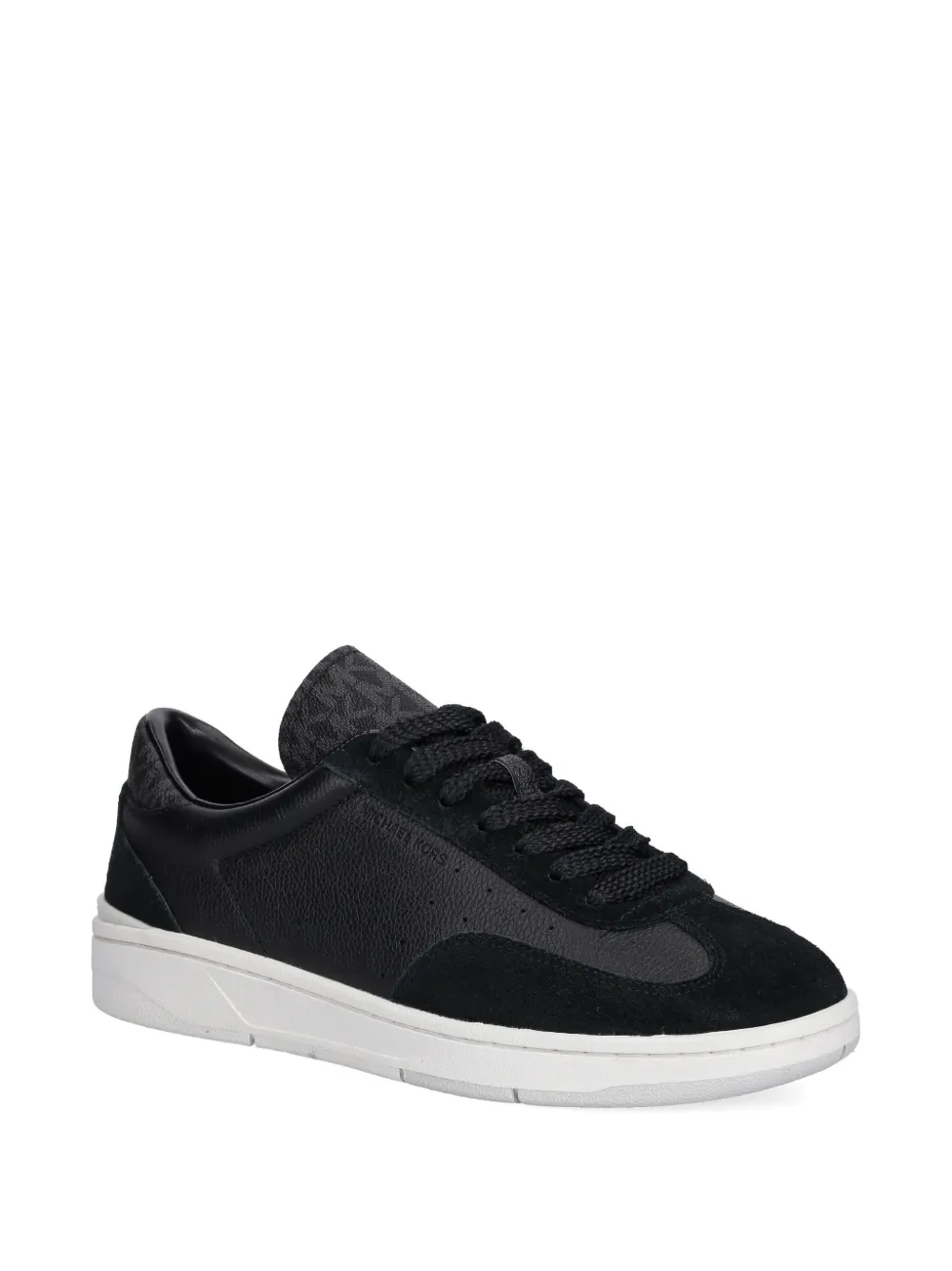Michael Kors Wilton leather-suede sneakers Black