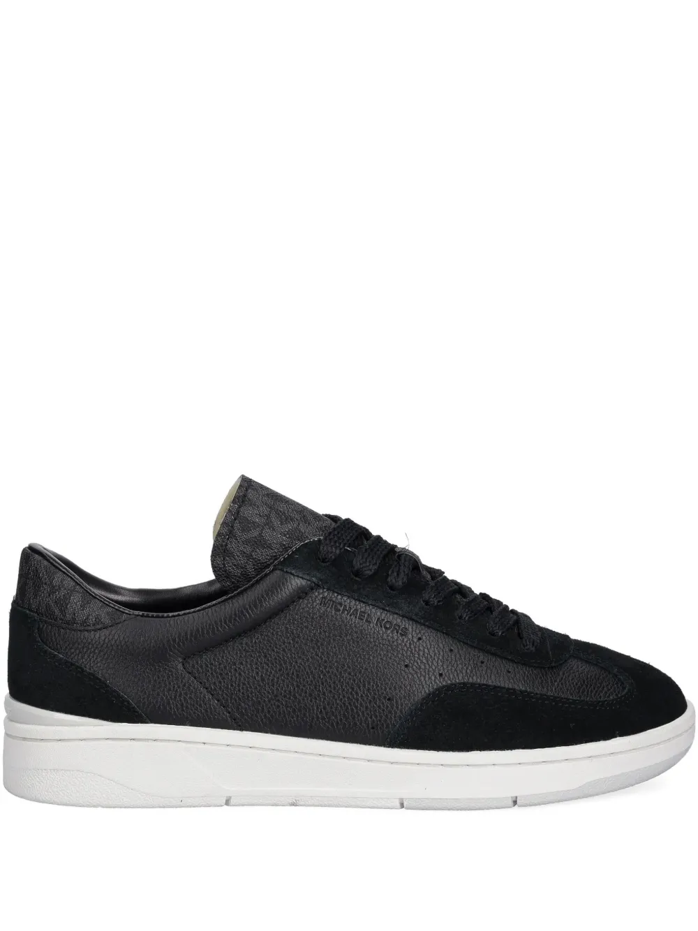 Michael Kors Wilton leather-suede sneakers Black