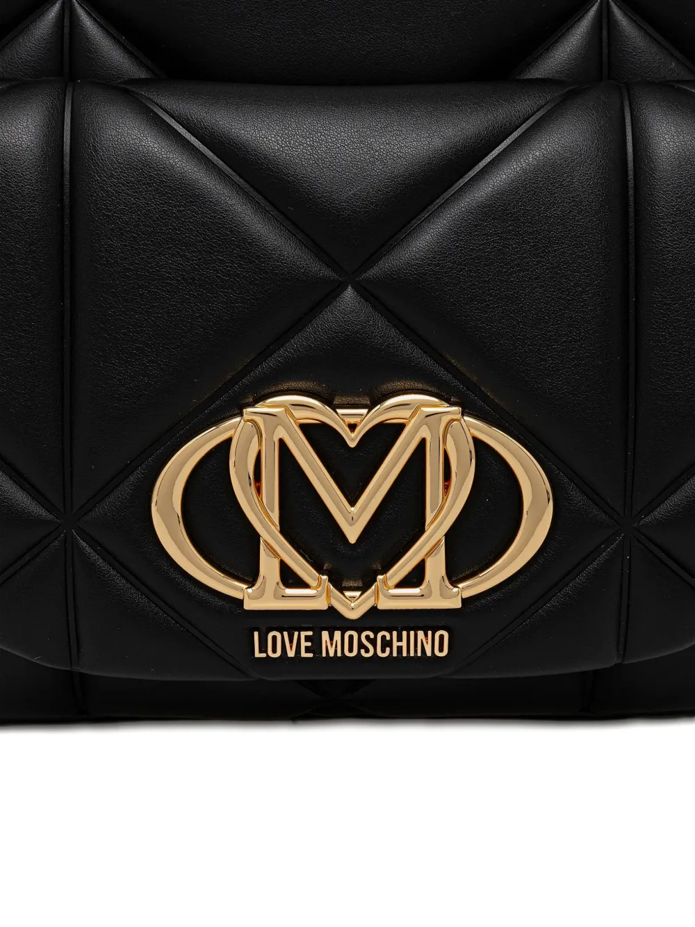 Love Moschino Rugzak met logoplakkaat Zwart