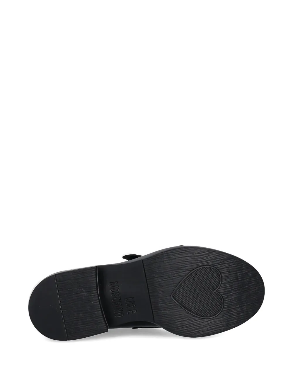 Love Moschino heart-detail loafers Black