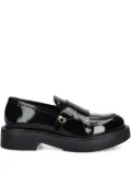 Love Moschino heart-detail loafers - Black