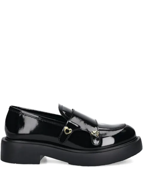 Love Moschino heart-detail loafers