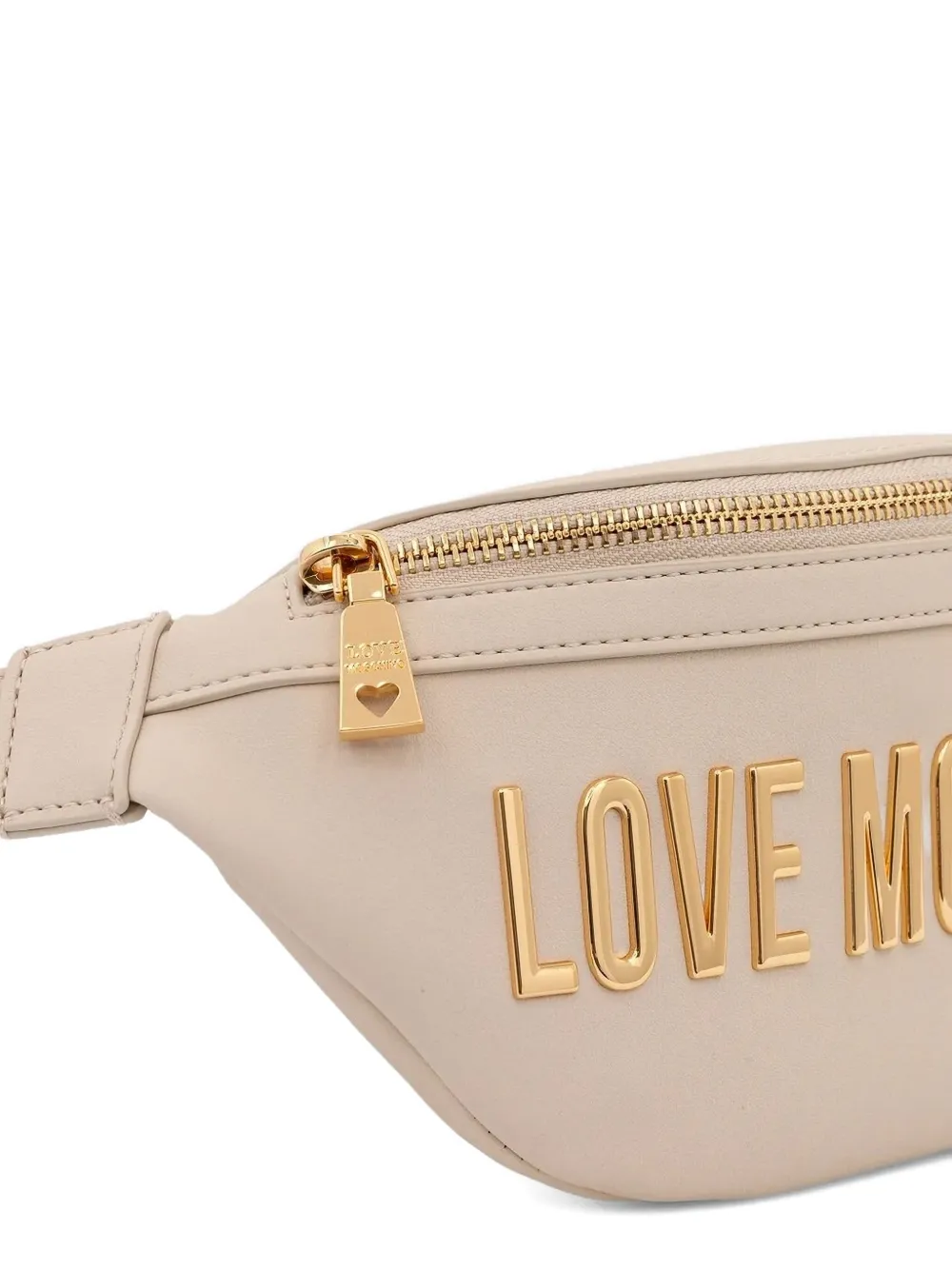 Love Moschino Heuptas met logoplakkaat Beige