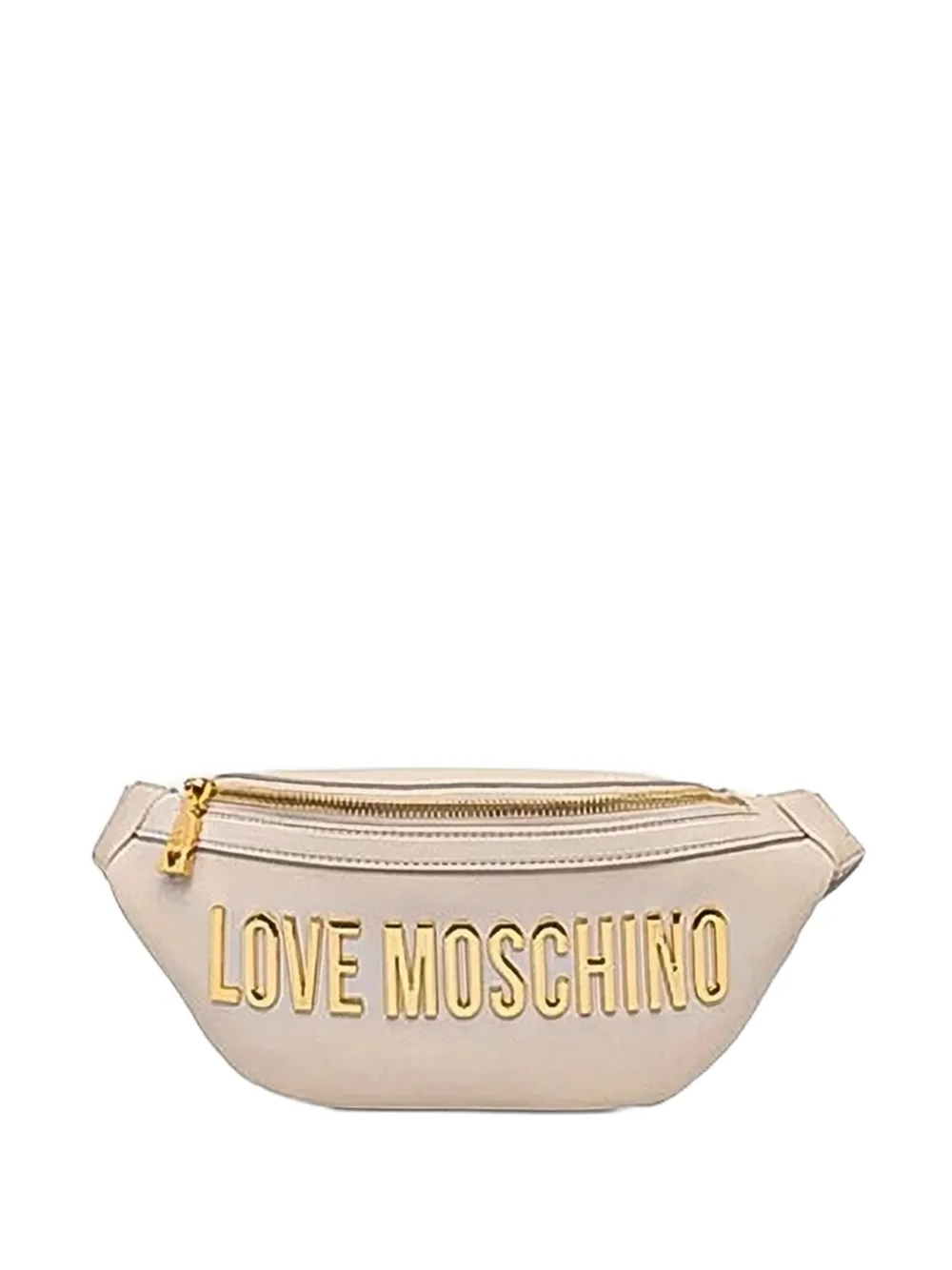 Love Moschino logo-plaque belt bag - Toni neutri