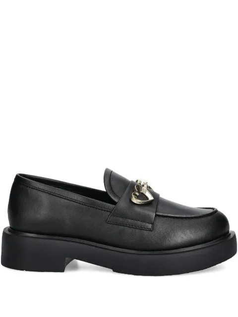 Love Moschino heart platform loafers