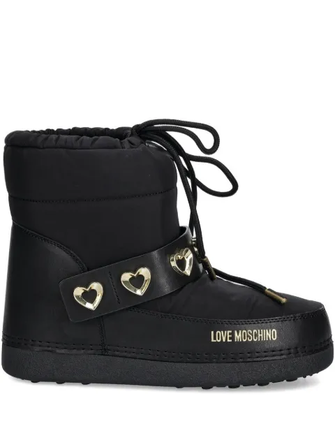 Love Moschino heart-embellished boots