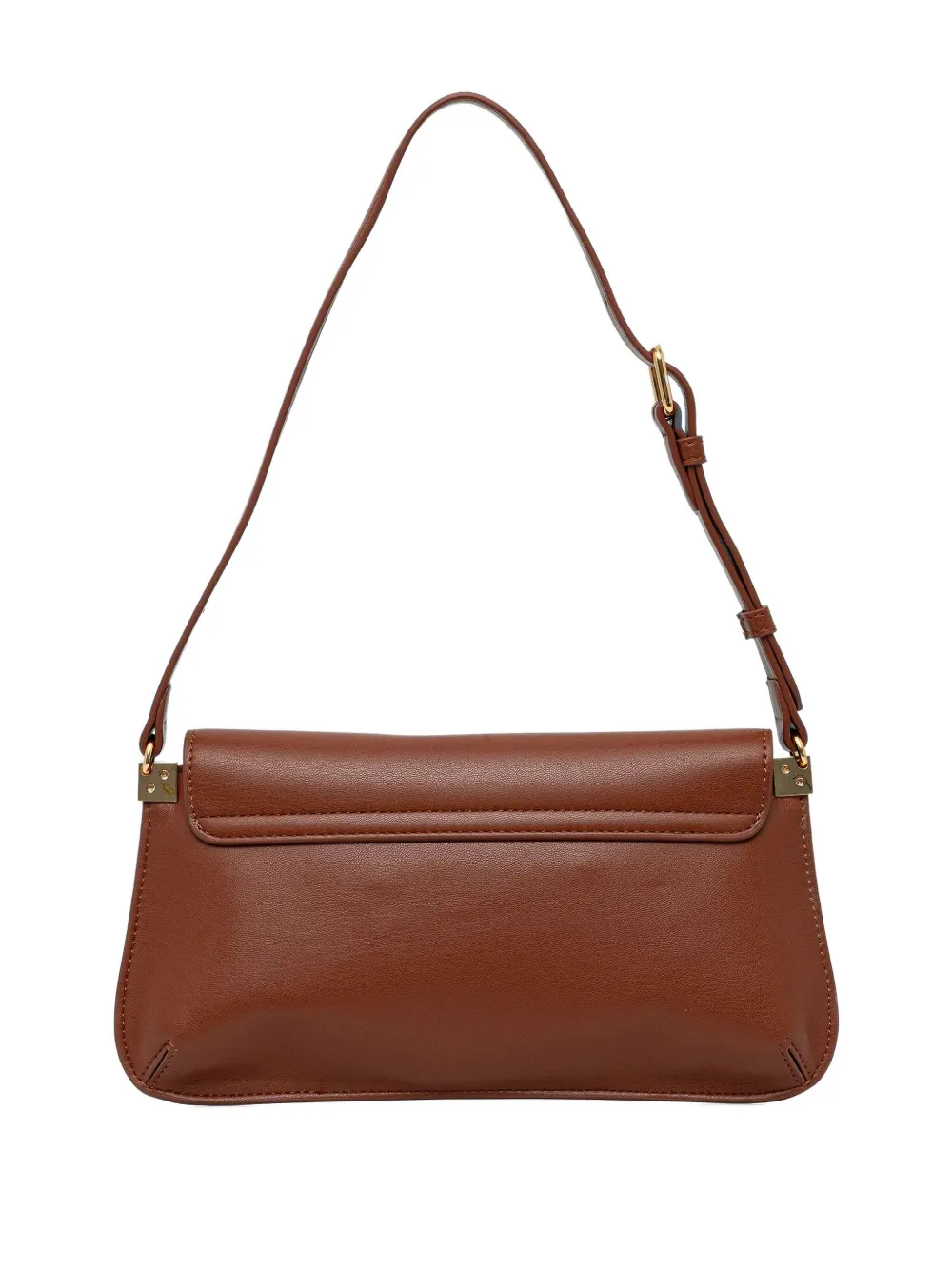 Love Moschino logo flap shoulder bag - Bruin