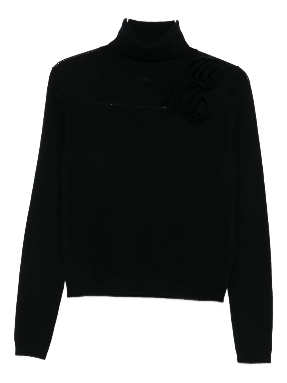high-neck sweater