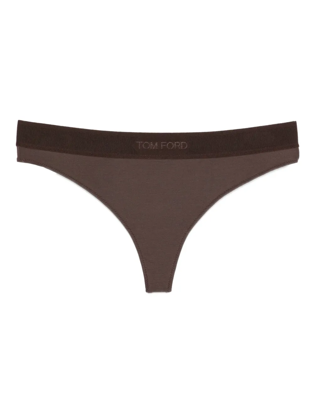 logo-waistband thong