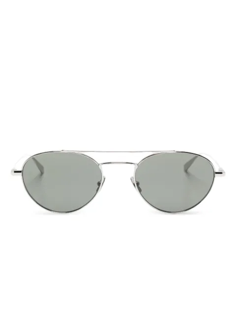 Saint Laurent Eyewear lentes de sol con armazón redonda metálica