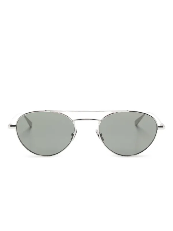 Saint Laurent Eyewear ラウンドフレーム サングラス | シルバートーン