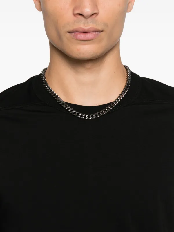 Rick Owens クルーネック　ロンT Tシャツ Rick Owens クルーネック ロングTシャツ | ブラック | FARFETCH JP