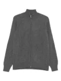 Barba ribbed zip-up cardigan - Grey