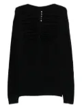 Rick Owens Ls cut-out front sweater - Black