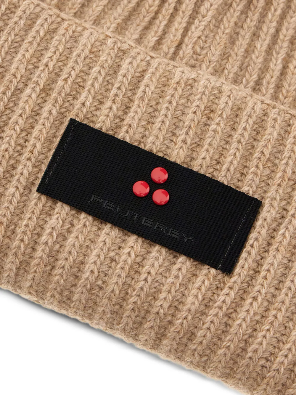 Peuterey Muts met logoplakkaat Beige