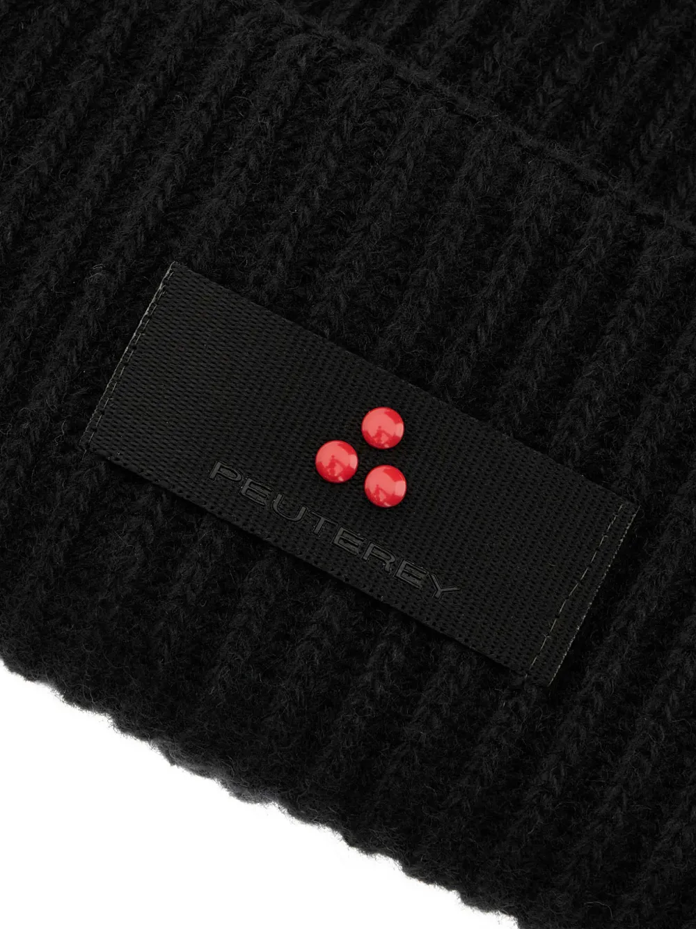 Peuterey Midnight Blue Nylon Blend Beanie Hat In Black