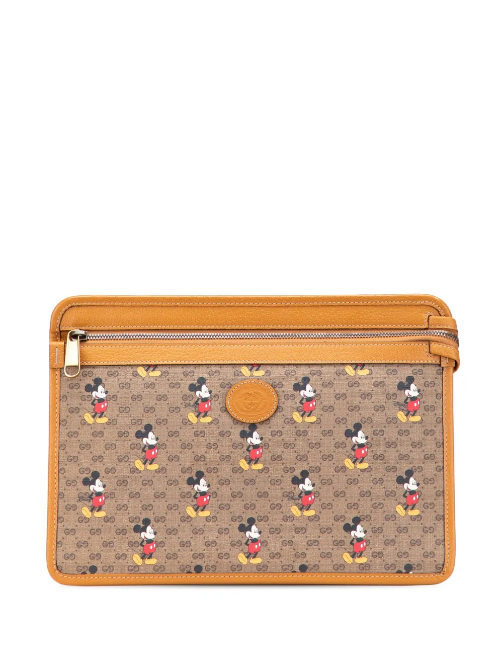 Gucci Pre-Owned 2016-2025 Disney Micro GG Supreme Mickey Mouse clutch Gucci Pre-Owned 2016-2025 Disney Micro GG Supreme Mickey Mouse clutch