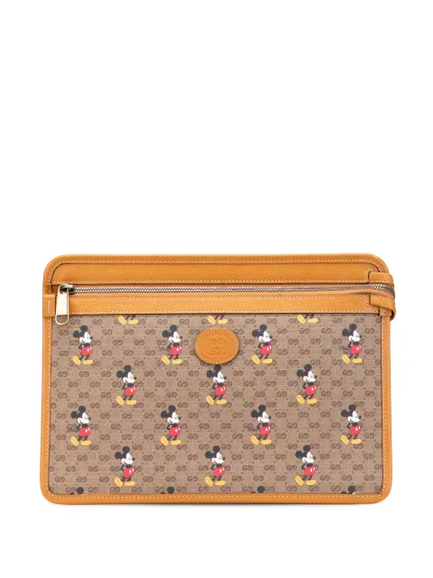 Gucci Pre-Owned 2016-2025 Disney Micro GG Supreme Mickey Mouse clutch bag
