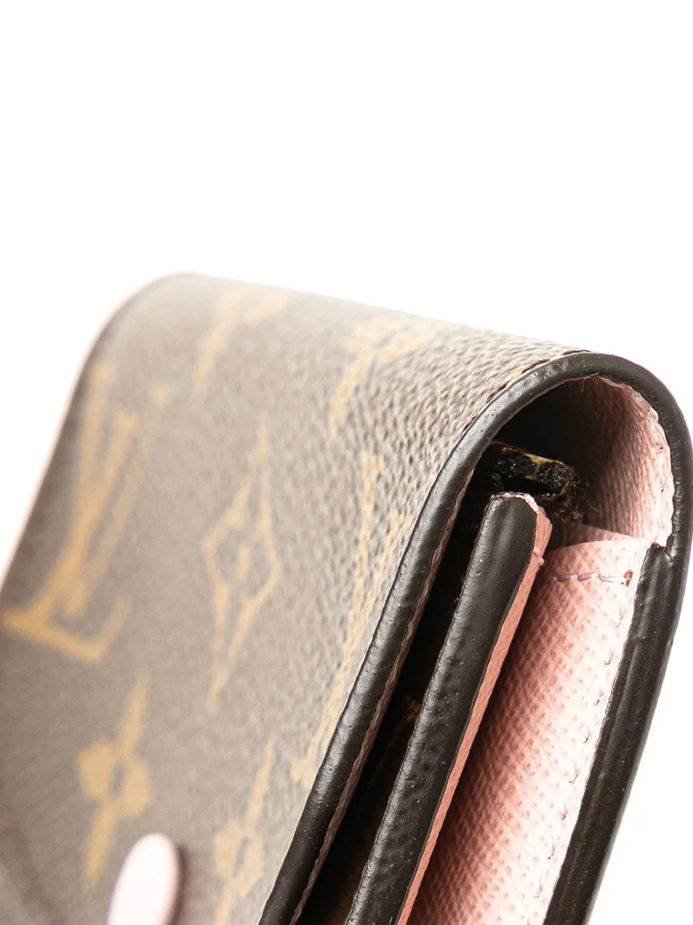 Pre-owned Louis Vuitton 2021-2025 Monogram Rosalie Purse Coin Pouch In Brown