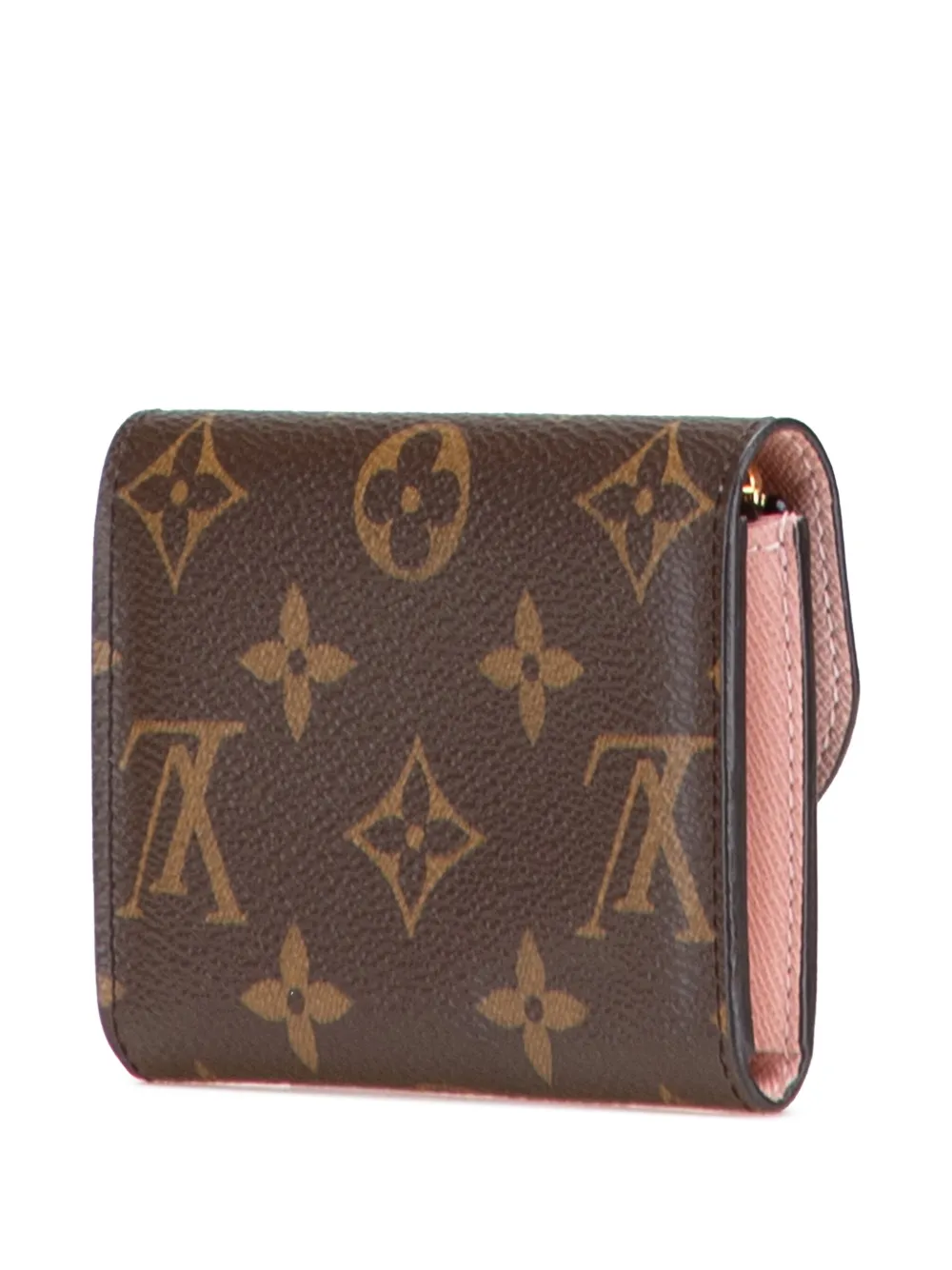Pre-owned Louis Vuitton 2021-2025 Monogram Rosalie Purse Coin Pouch In Brown