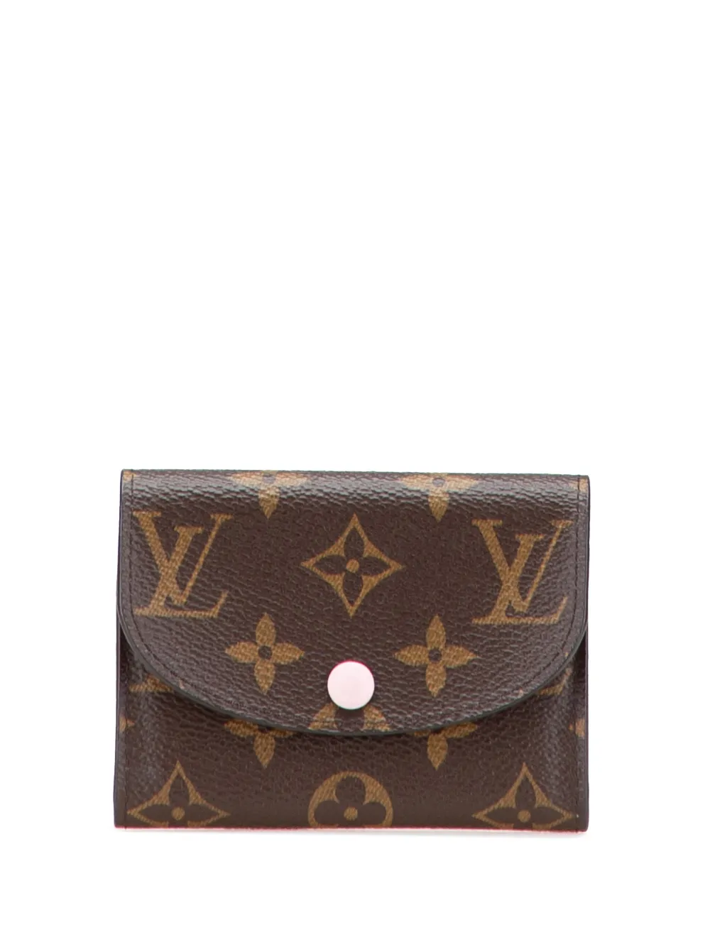 Pre-owned Louis Vuitton 2021-2025 Monogram Rosalie Purse Coin Pouch In Brown