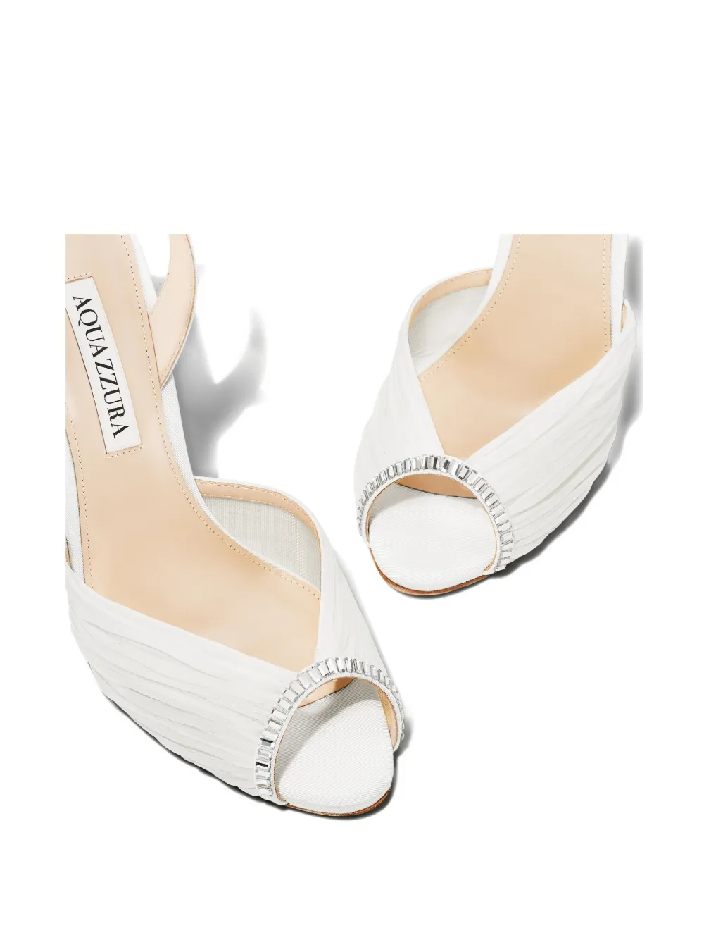 Aquazzura 105 Be Mine sandals White