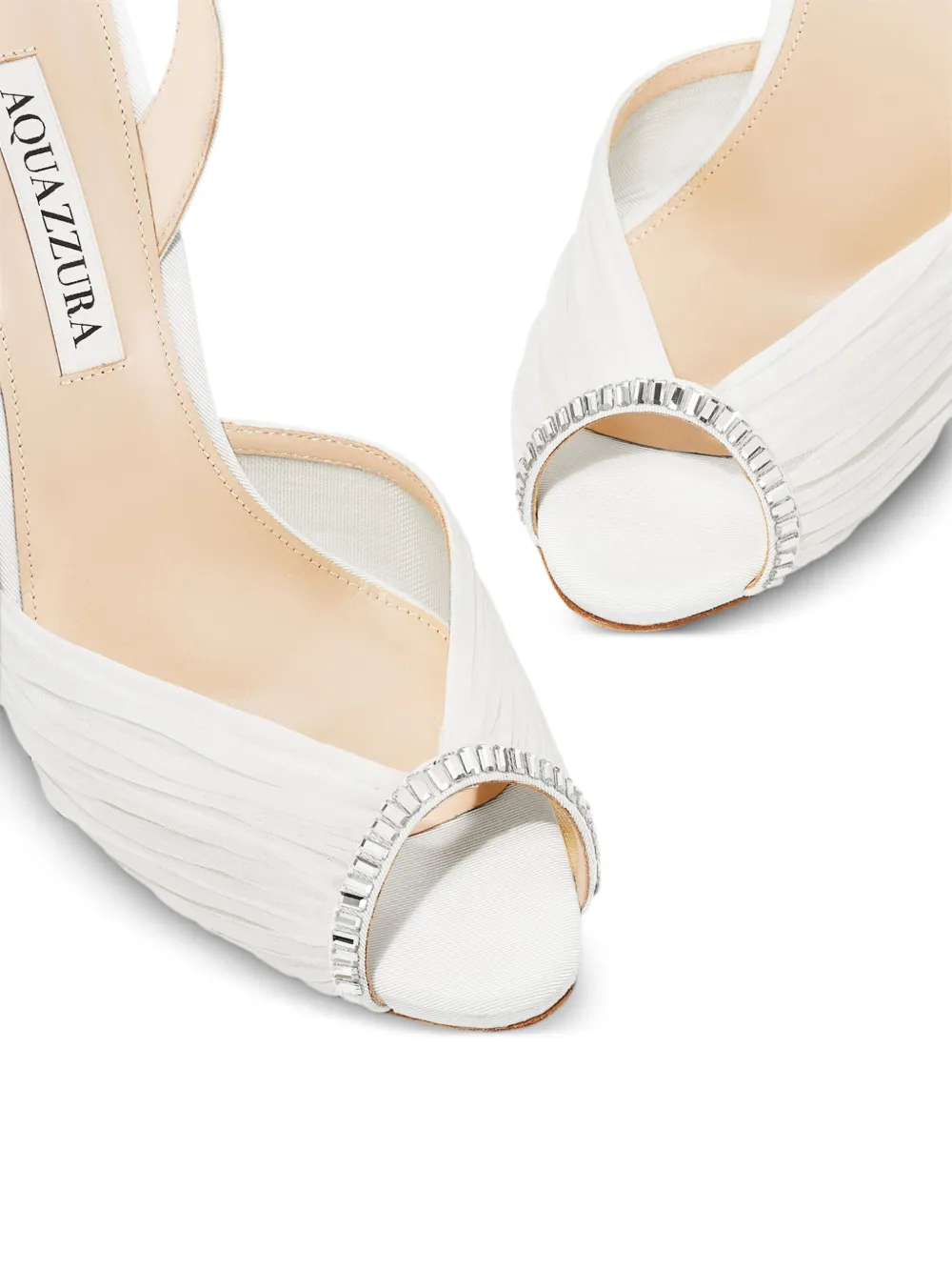 Aquazzura 105 Be Mine sandals White