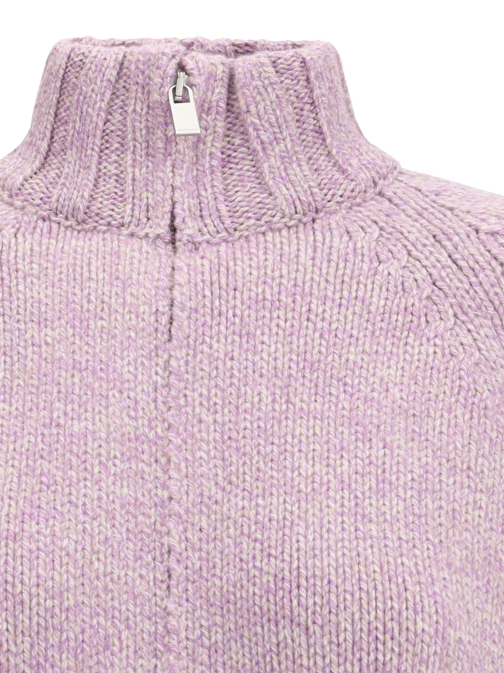Magda Butrym high-neck zip-front cardigan Roze