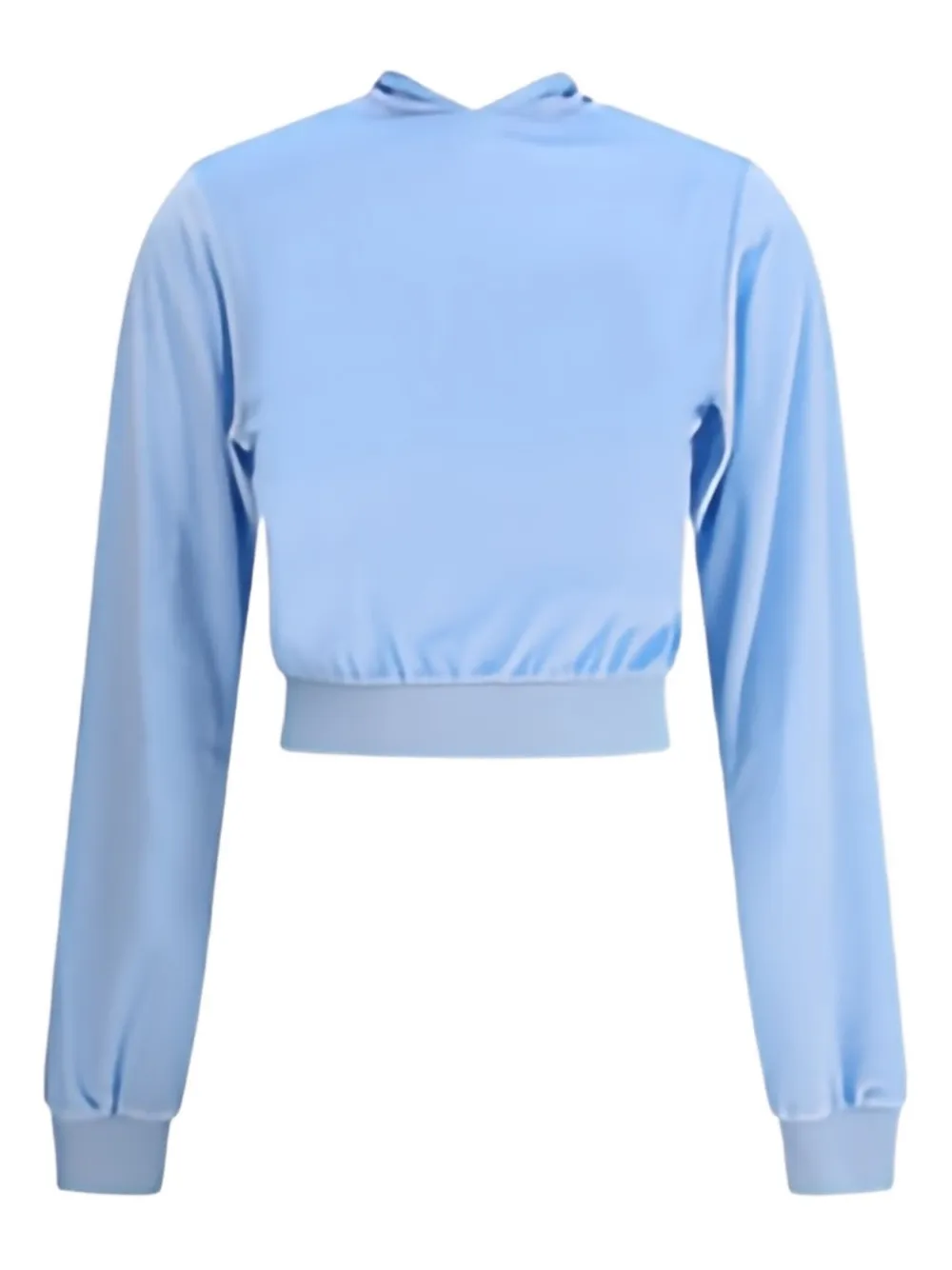 Balenciaga tie-detail zip-up top Blauw