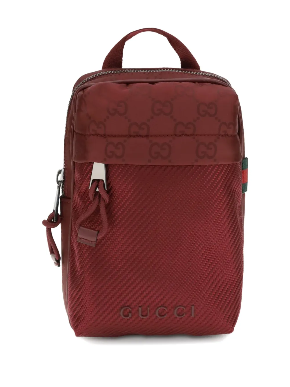 Gucci small GG nylon cross-body bag - Rood