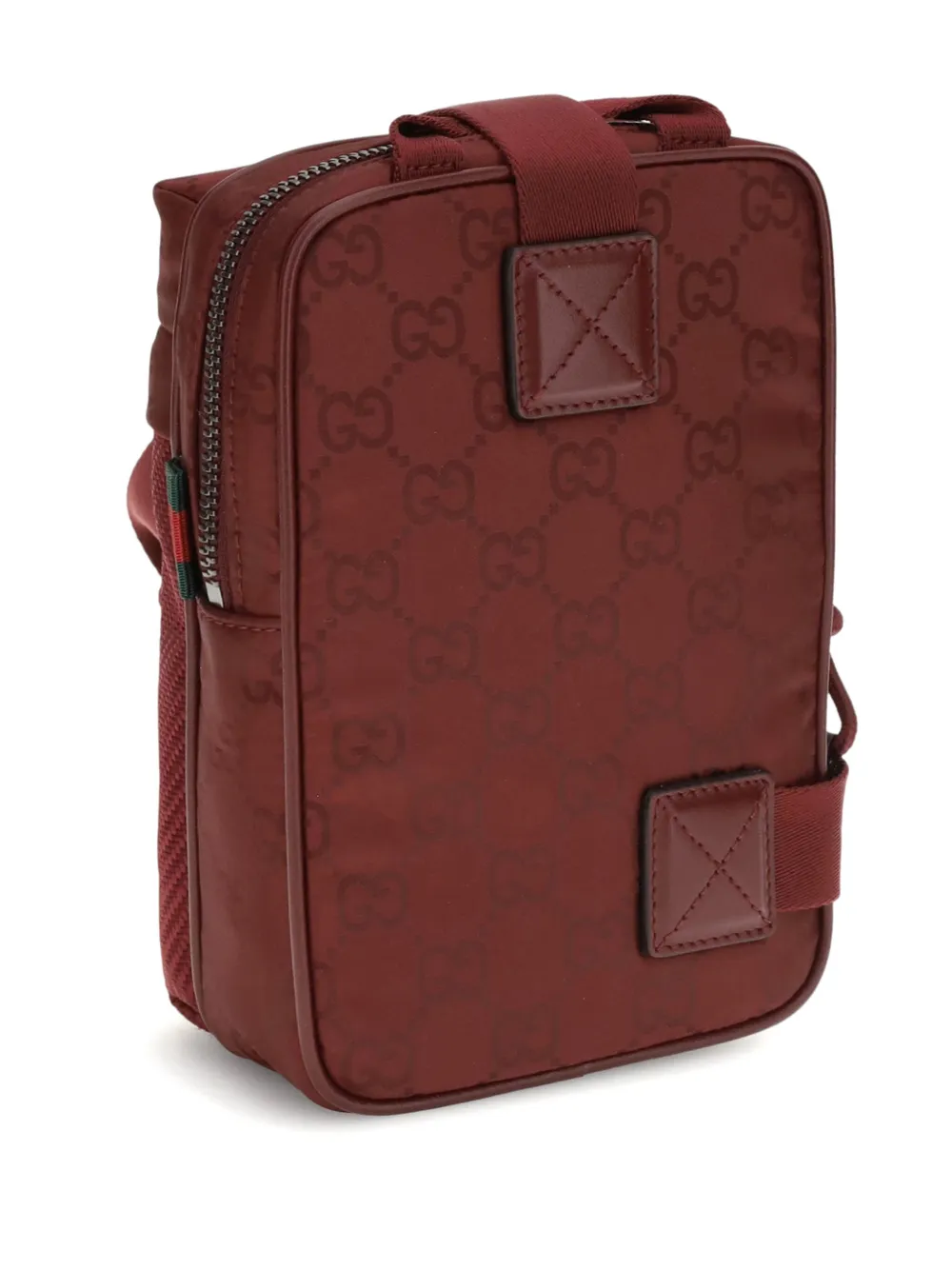 Gucci Kleine GG nylon crossbodytas Rood