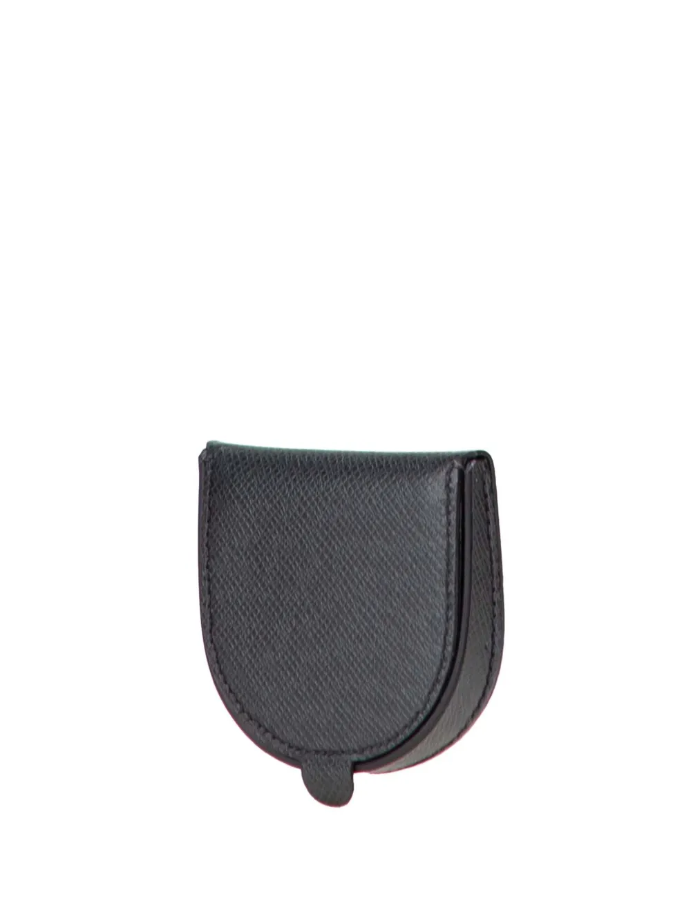 Pre-owned Louis Vuitton 2017 Taiga Porte Monnaie Cuvette Purse Coin Pouch In Black
