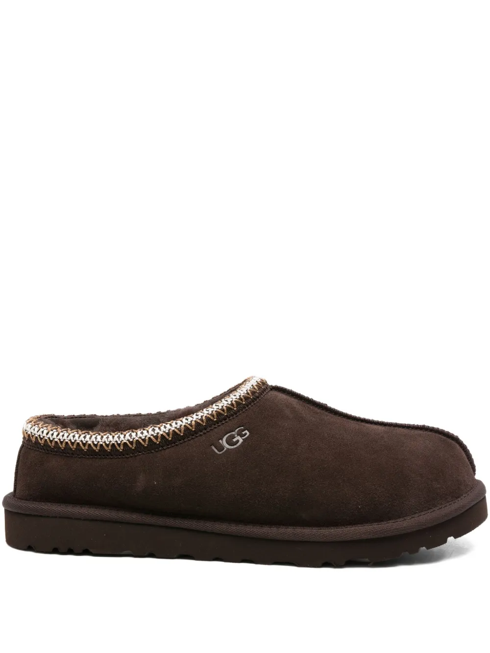 UGG braided-trim slippers Brown