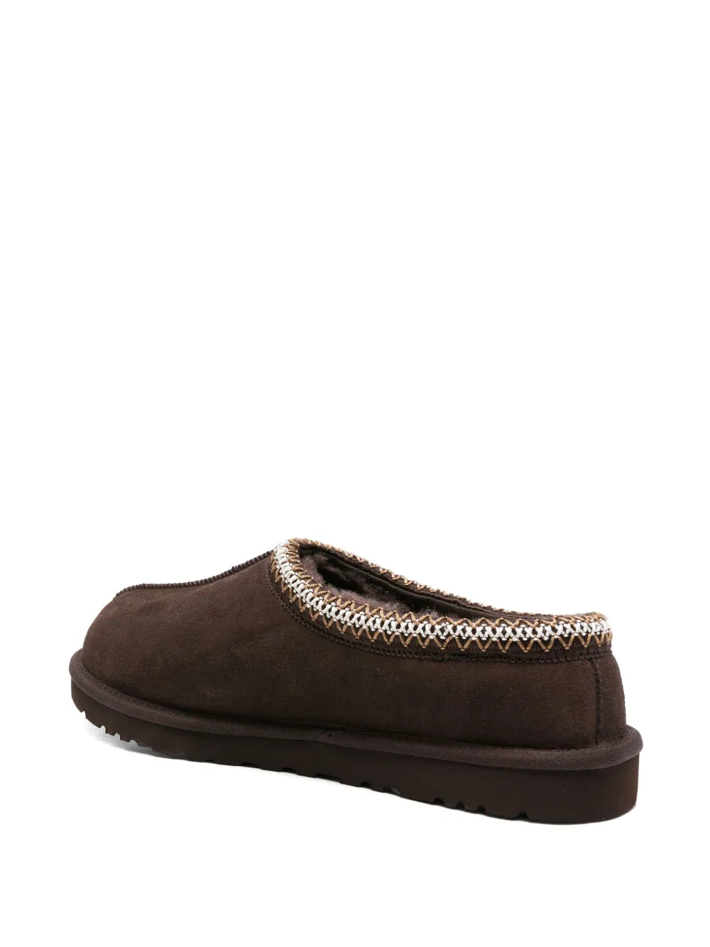 UGG braided-trim slippers Brown