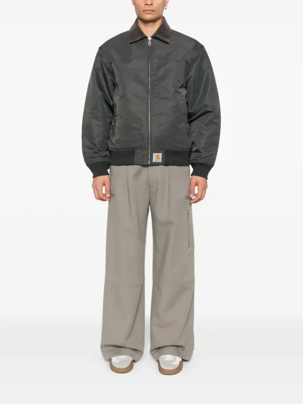 Carhartt WIP Santa Fe Alumni Bomber Jacket | Grey | FARFETCH