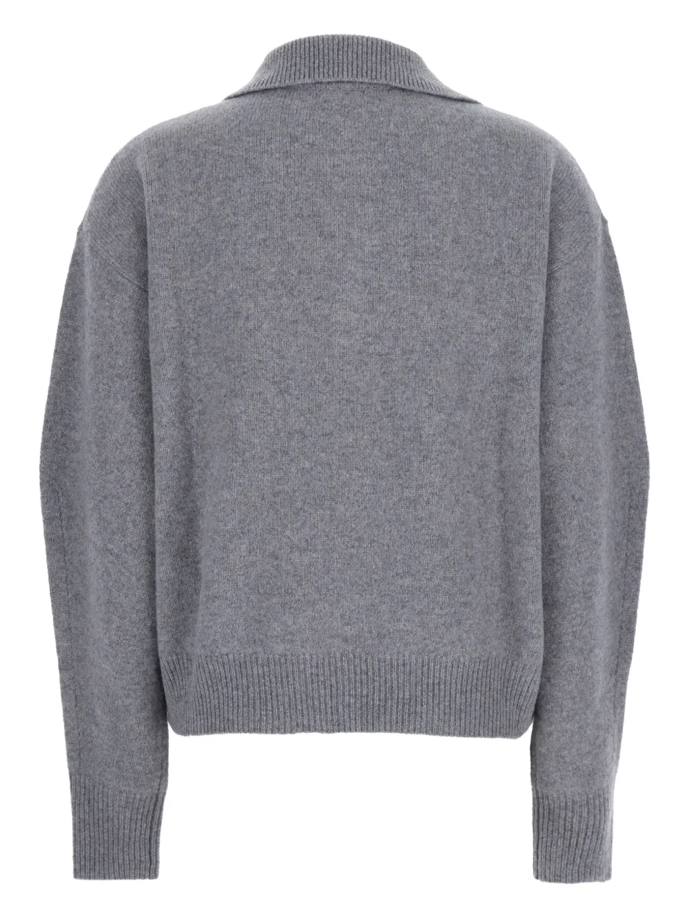 Federica Tosi polo-neck sweater Grijs