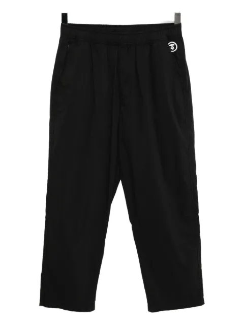 AAPE BY *A BATHING APE® logo-plaque trousers