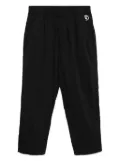 AAPE BY *A BATHING APE® logo-plaque trousers - Black