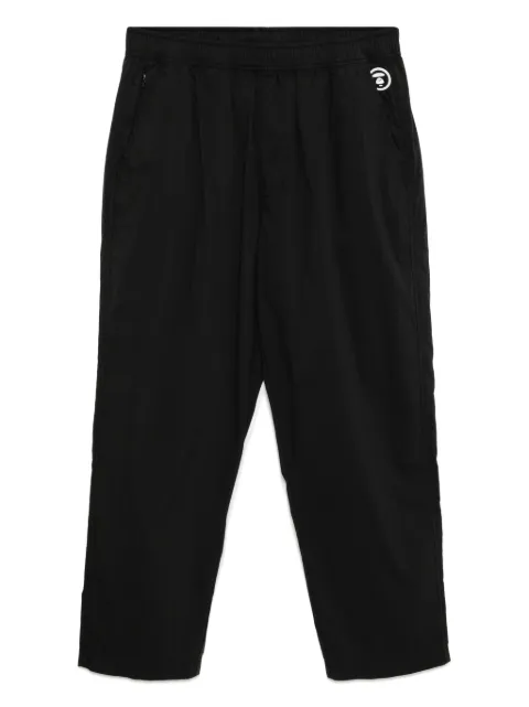 AAPE BY *A BATHING APE® logo-plaque trousers