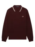 Fred Perry tipped-collar long-sleeve polo shirt
