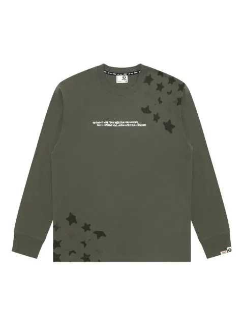 AAPE BY *A BATHING APE® star camouflage long-sleeved sweatshirt