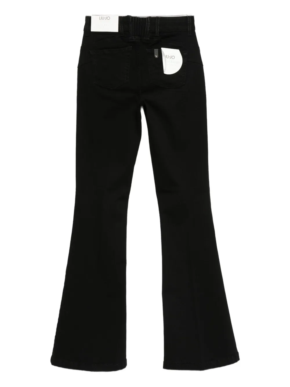 LIU JO Jeans met logopatch Zwart