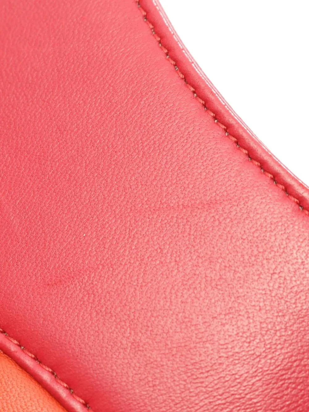 Pre-owned Chanel 2018-2019 Large Quilted Lambskin 31 Shopping Bag Satchel In Orange