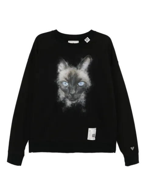 Maison MIHARA YASUHIRO cat-print cotton sweatshirt