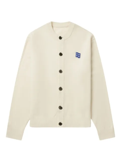 Ader Error Sig; BL Tag logo-patch buttoned cardigan