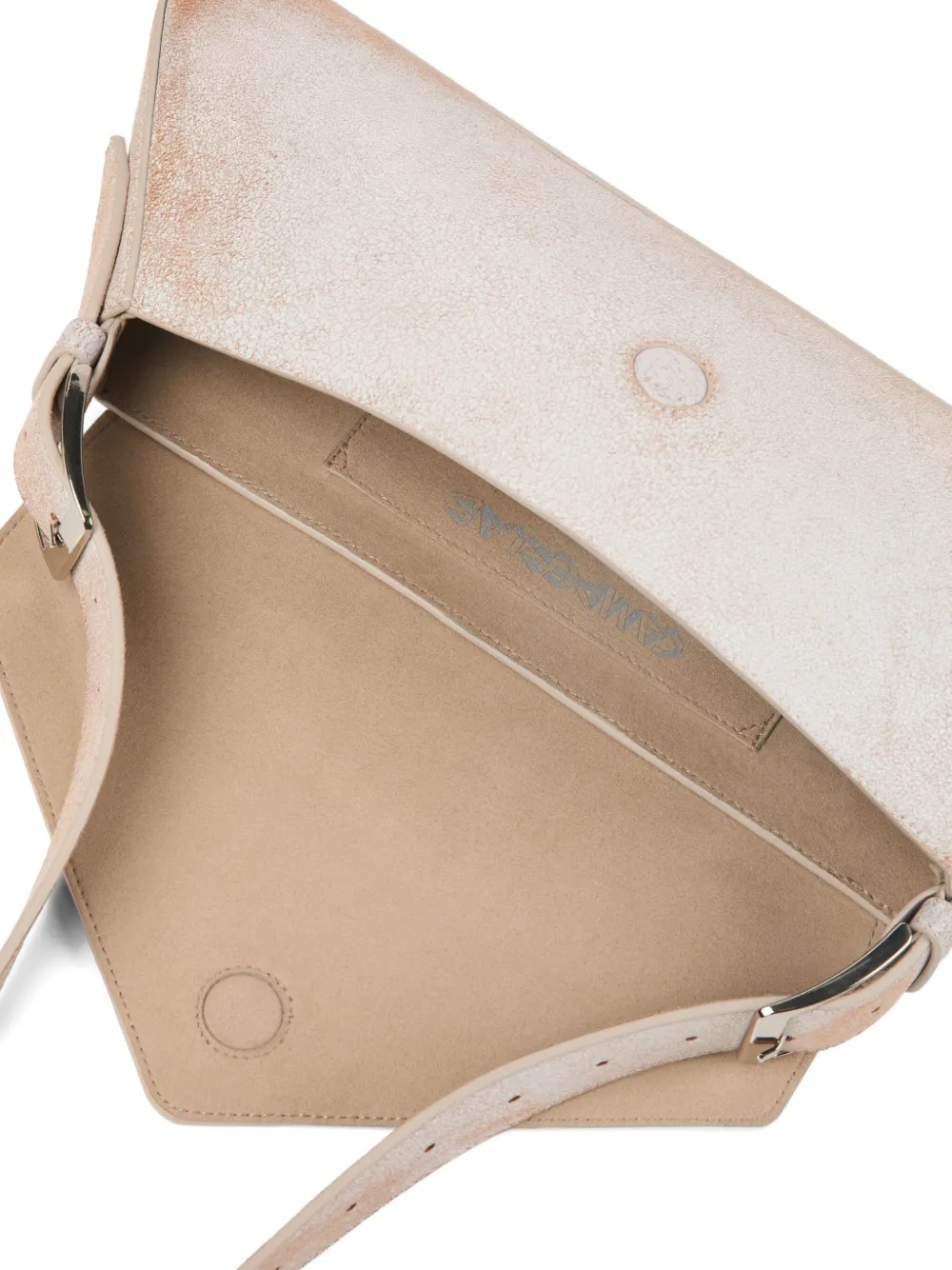 Camperlab Leather Shoulder Bag In White