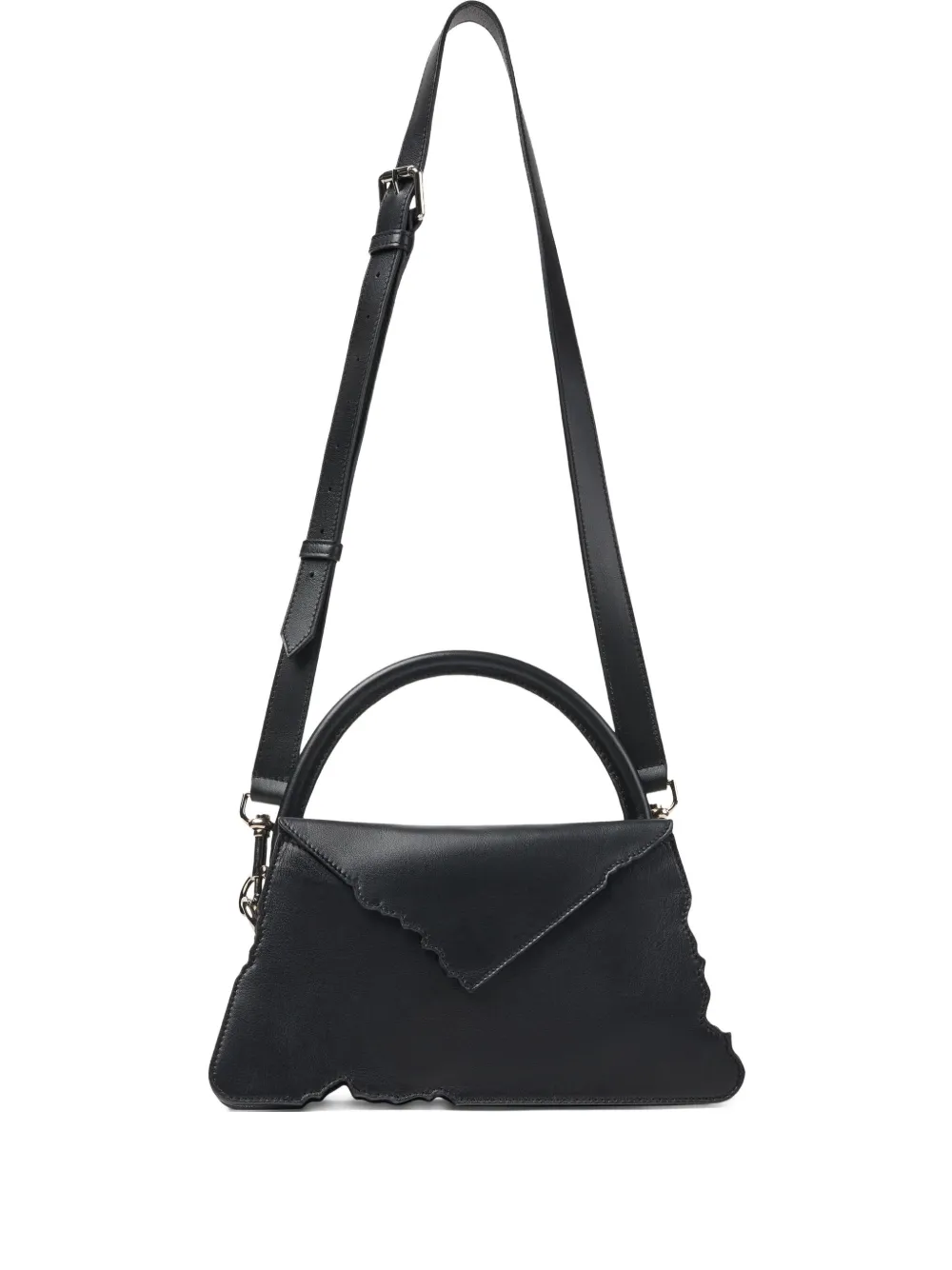 CamperLab scalloped-edge top-handle shoulder bag | Black | Image 1