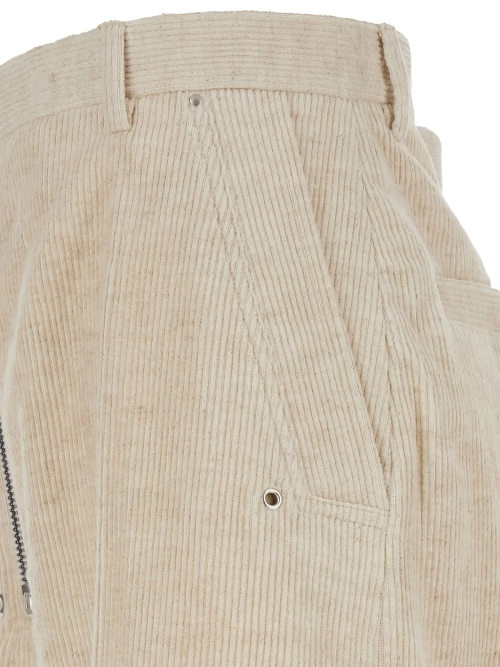 Rick Owens Wide Belas corduroy trousers Beige