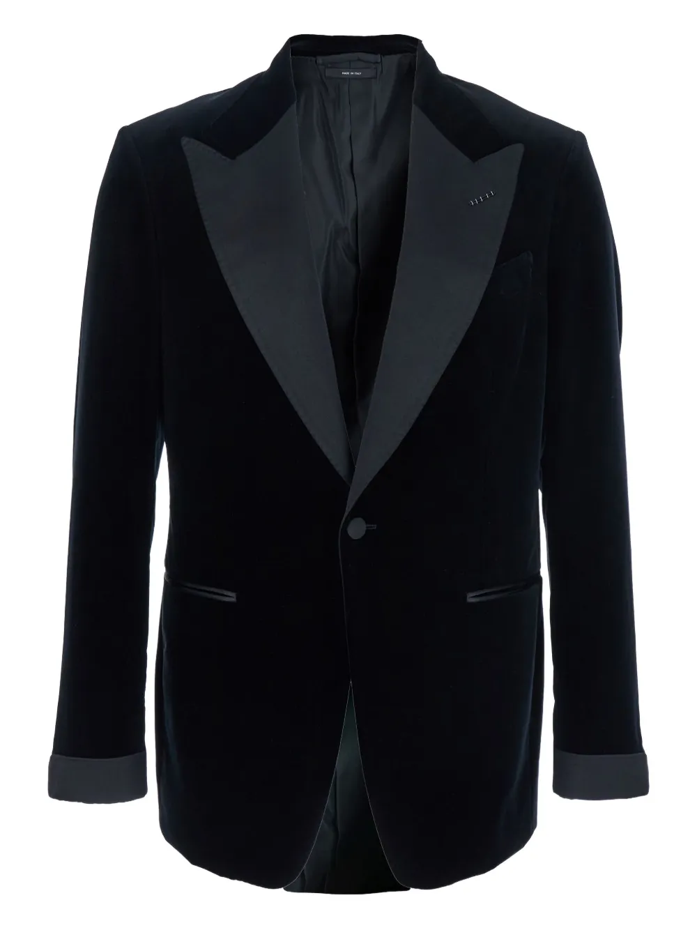 TOM FORD velvet peak-lapel tuxedo dinner jacket | Black | Image 1